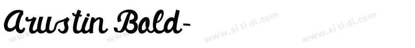 Arustin Bold字体转换